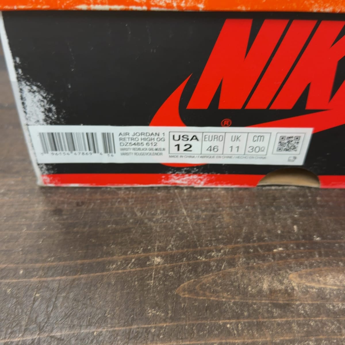 Jordan 1 Retro High OG Chicago Lost and Found Size 12 (Pre-Owned) - aux