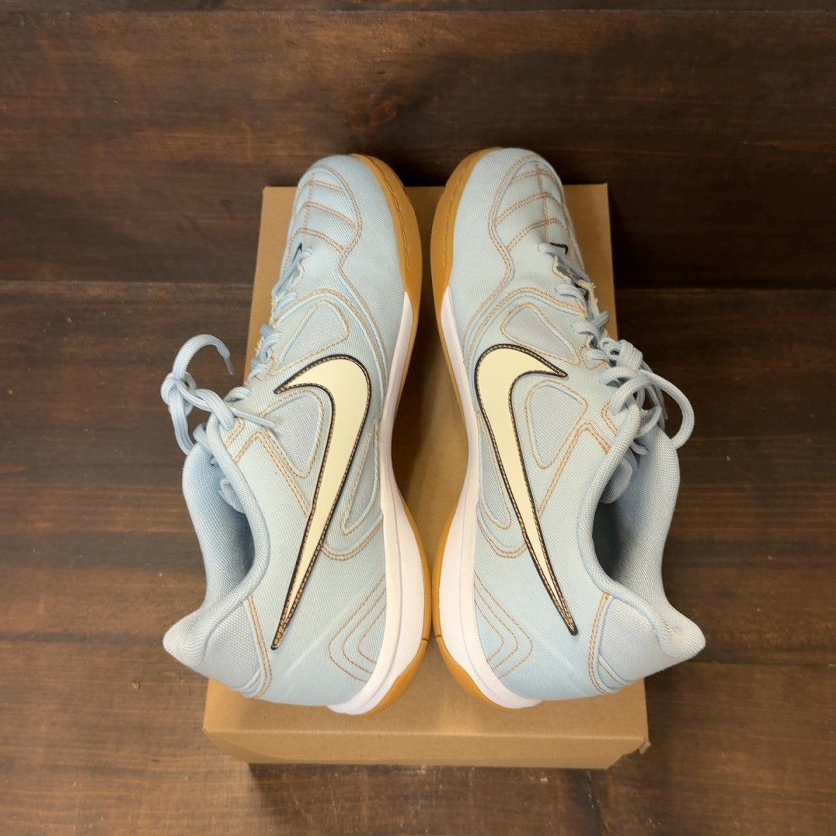 Nike Gato LV8 Light Armory Blue Denim Gum Size 12 - Image 6