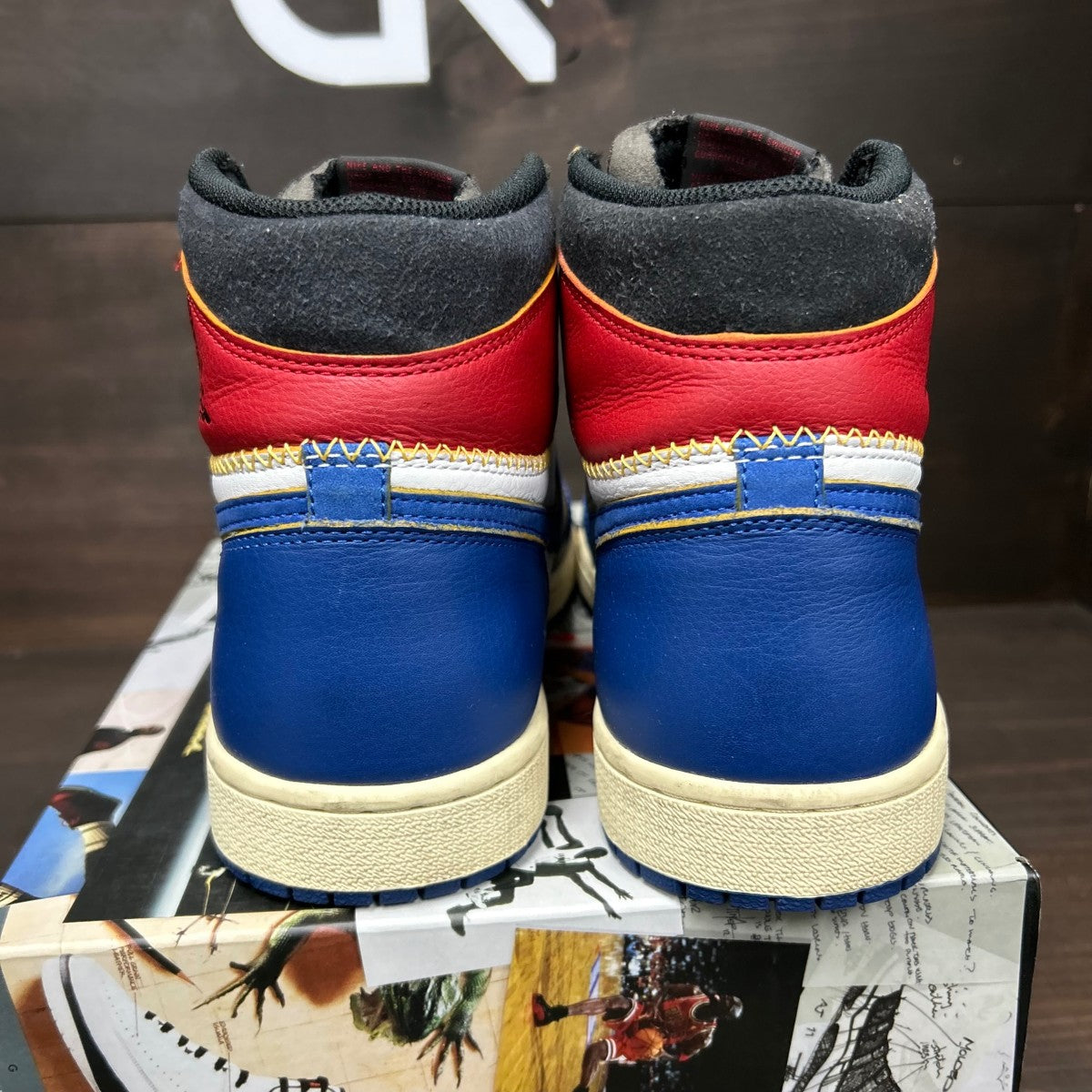 Jordan 1 Retro High Union Los Angeles Storm Blue Size 11 (Pre-Owned) - Image 5