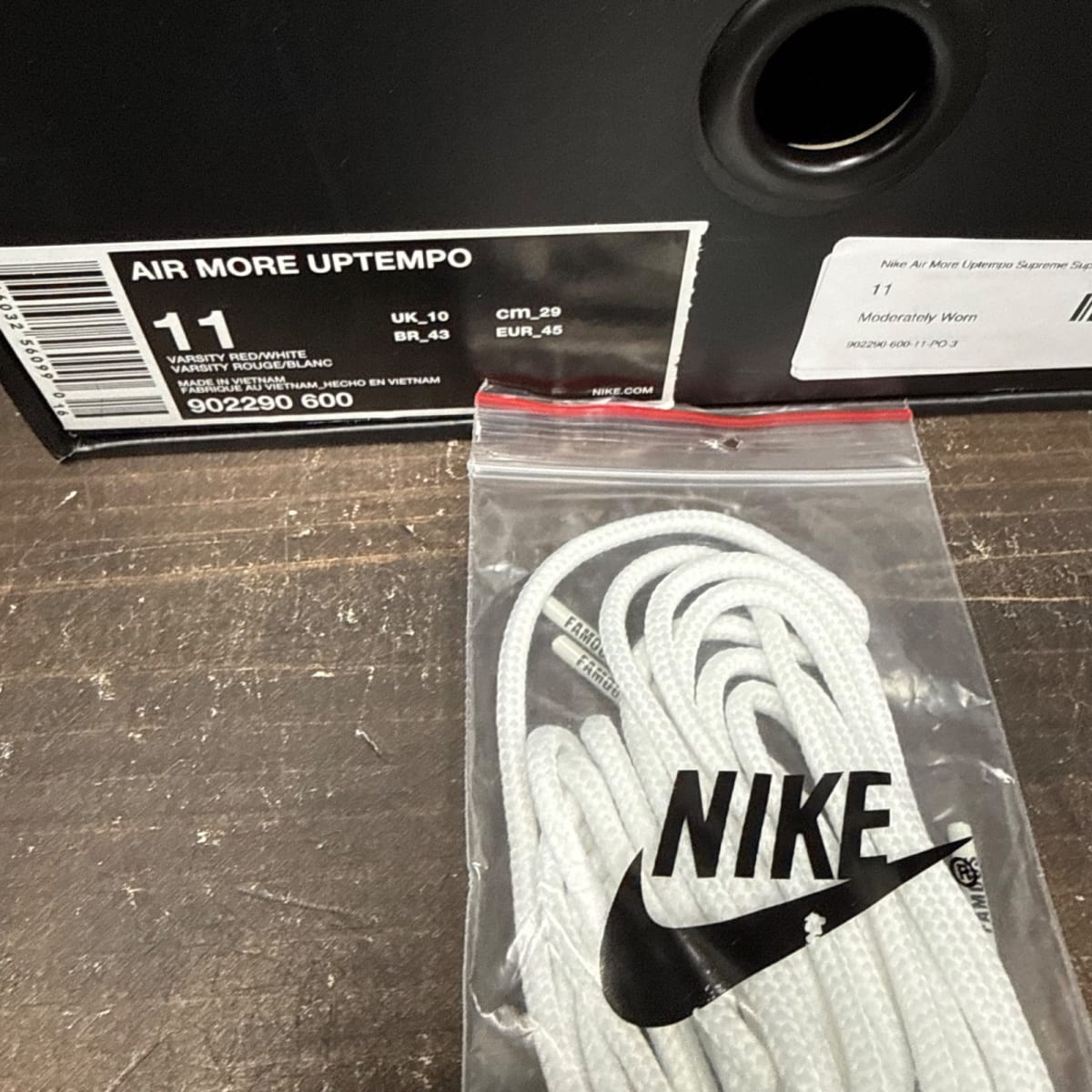 Nike Air More Uptempo Supreme Suptempo Red Size 11 (Pre-Owned) - aux