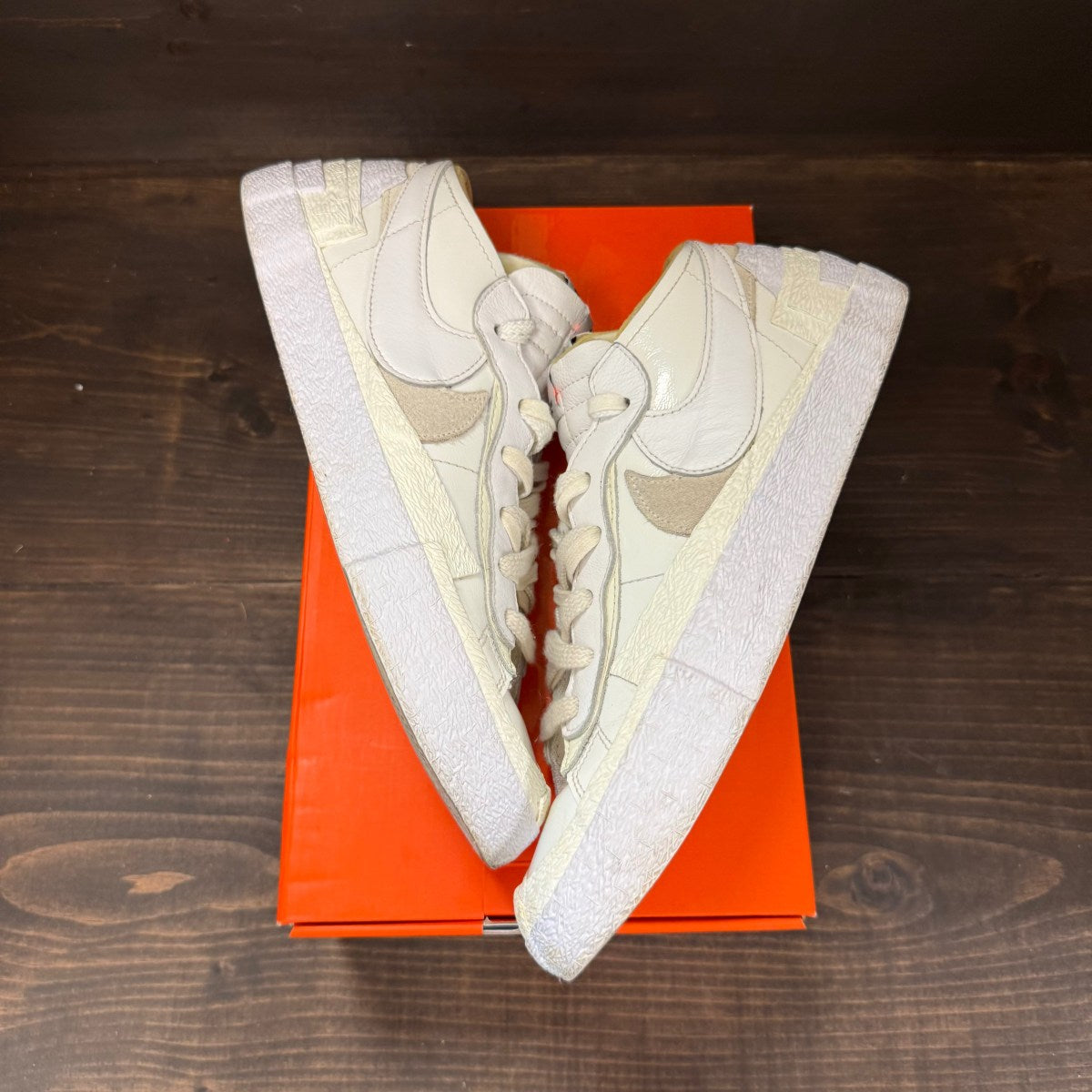 Nike Blazer Low sacai White Patent Leather - Image 2