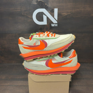 Nike LD Waffle sacai CLOT Kiss of Death Net Orange Blaze Size 11 (Pre-Owned) - Image 1