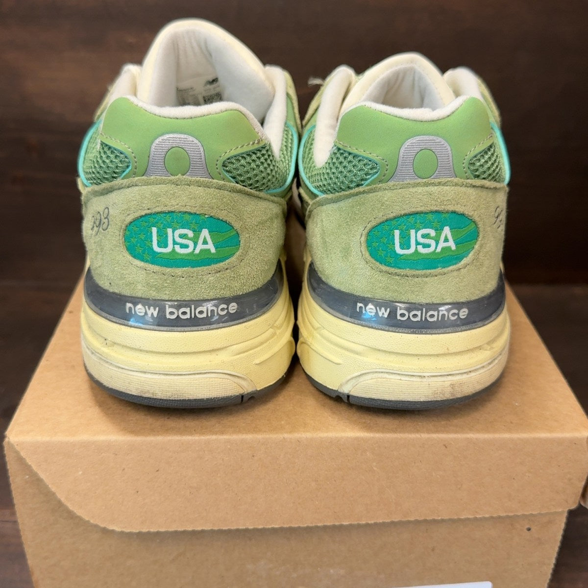 New Balance 993 MiUSA Teddy Santis Chive Size 10.5 (Pre-Owned) - Image 5