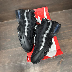 Nike Air Max 95 OG Big Bubble Black White Metallic Silver Size 12 - tag