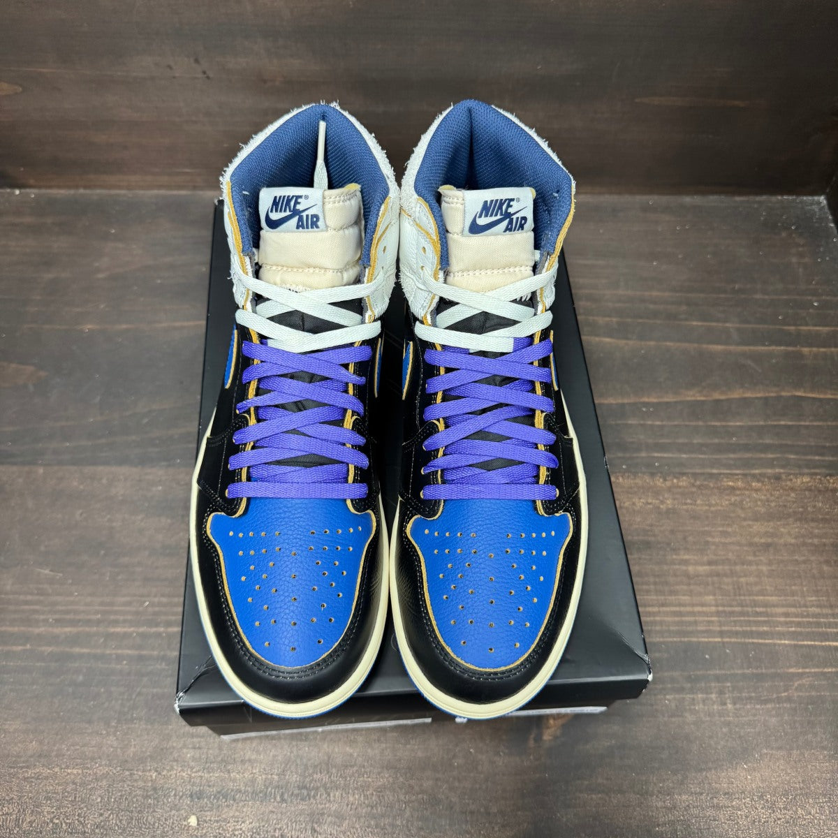 Jordan 1 Retro High OG SP Fragment x Union LA Sport Royal - Image 3