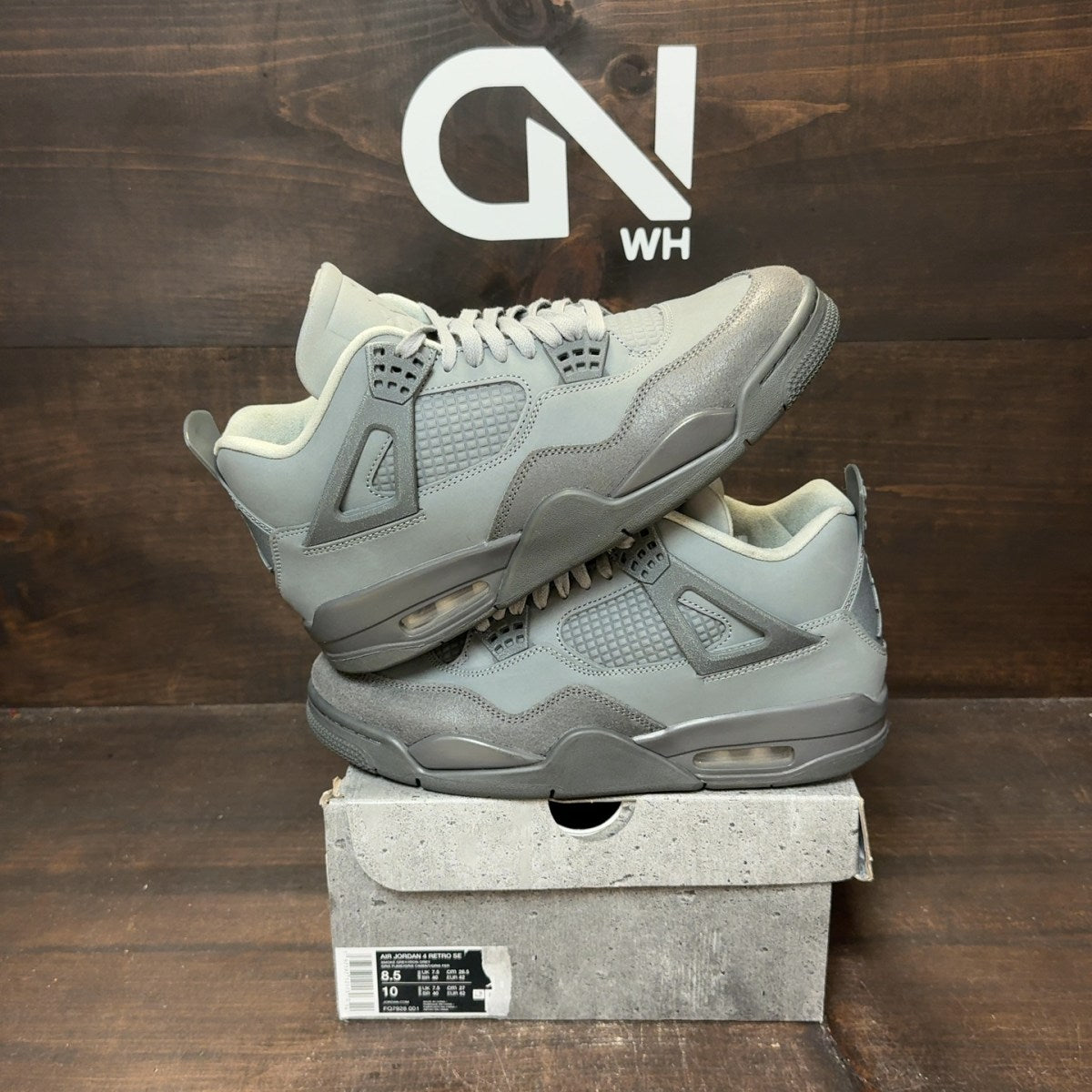 Jordan 4 Retro SE Paris Olympics Wet Cement - Image 1