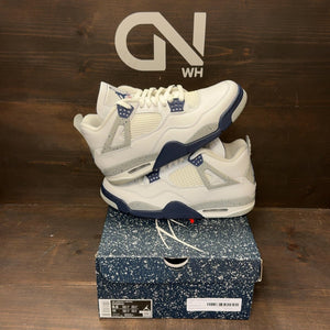 Jordan 4 Retro Midnight Navy Size 9.5 (Pre-Owned) - front