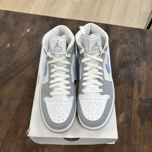 Jordan 1 Mid Wolf Grey Aluminum (Women's) - Image 2