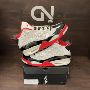 Jordan Dub Zero White Varsity Red (2022) Size 12 (Pre-Owned) - Image 1