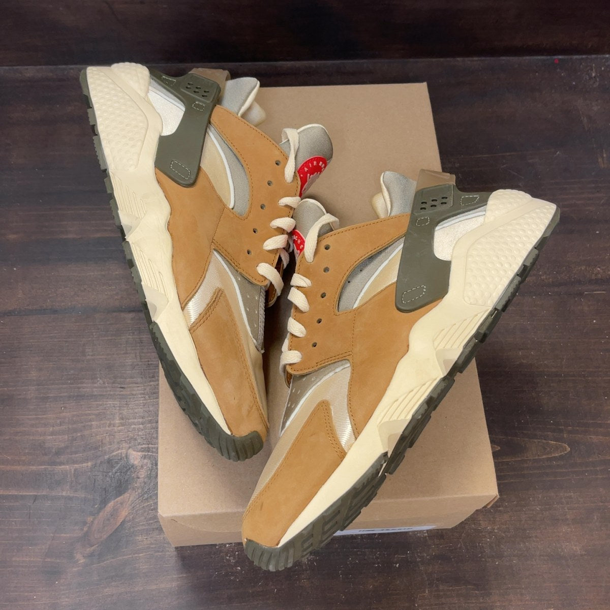Nike Air Huarache Stussy Desert Oak (2021) Size 13 (Pre-Owned) - Image 2
