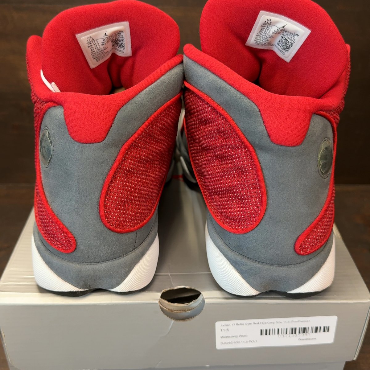 Jordan 13 Retro Gym Red Flint Grey Size 11.5 (Pre-Owned) - aux