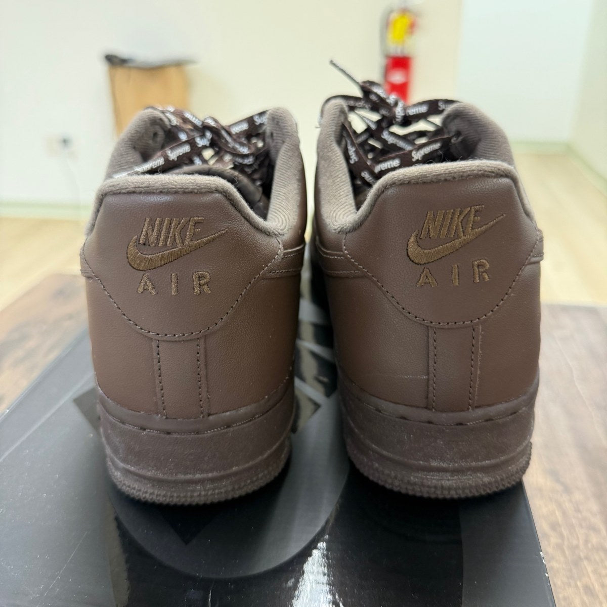 Nike Air Force 1 Low Supreme Baroque Brown Size 11 (Pre-Owned) - Image 2