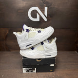 Jordan 4 Retro Metallic Purple (GS) Size 7Y (Pre-Owned)