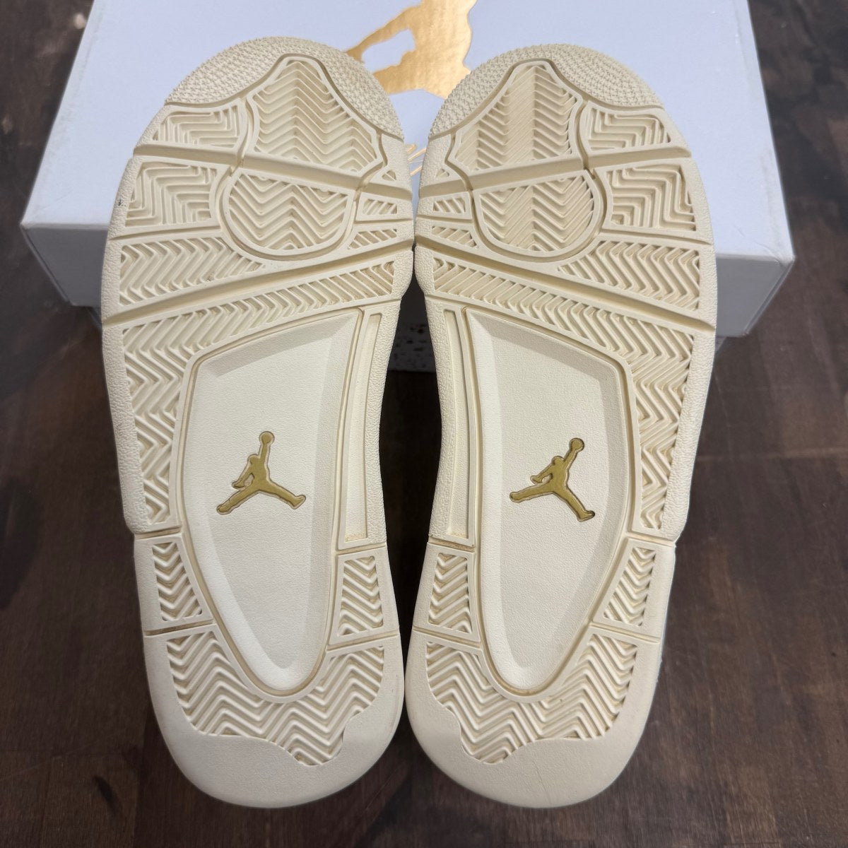 Jordan 4 Retro Metallic Gold (Women's) - Image 5
