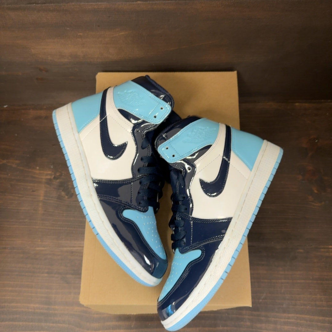Jordan 1 Retro High UNC Patent (Women's) Size 8.5W (Pre-Owned) - Image 2