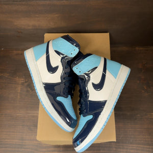 Jordan 1 Retro High UNC Patent (Women's) Size 8.5W (Pre-Owned) - Image 2