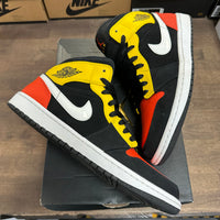 Black Amarillo Orange Jordan 1 Mid (USED)