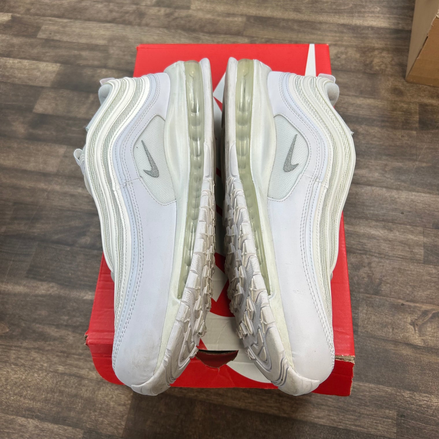Triple White Wolf Grey Nike Air Max 97 (USED)