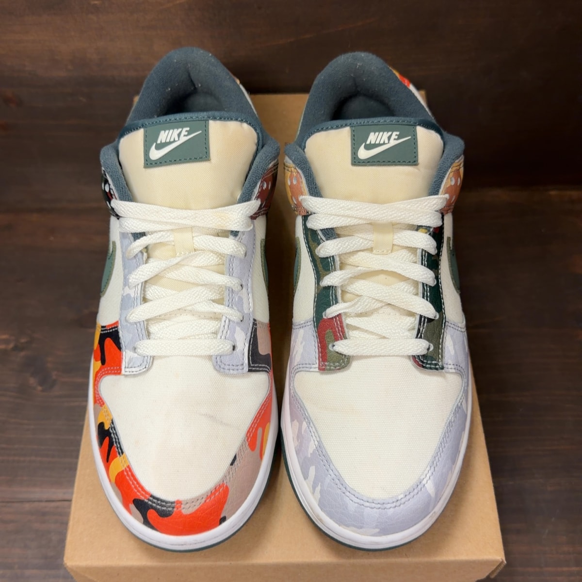 Nike Dunk Low SE Sail Multi-Camo Size 9.5 (Pre-Owned) - Image 3