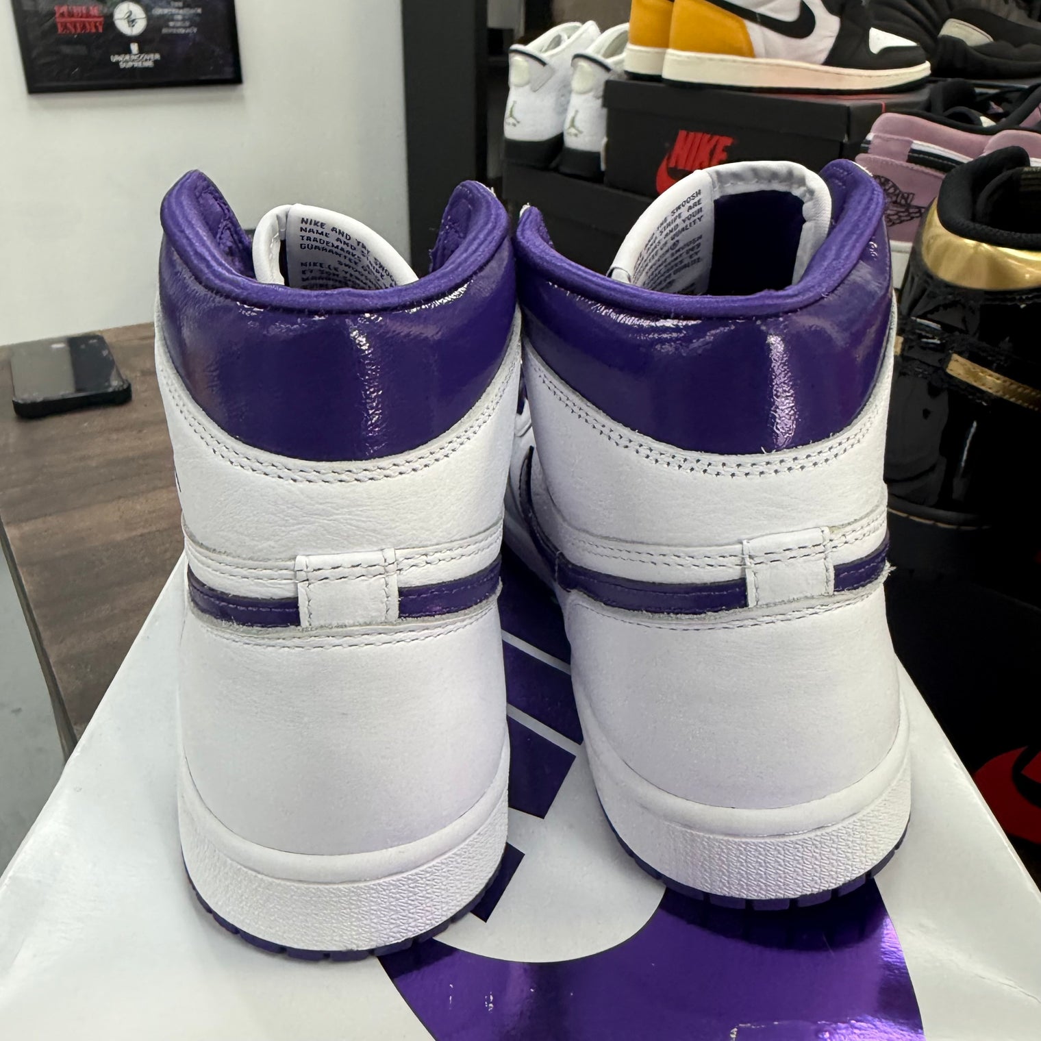 Court Purple White Jordan 1 High (W) (USED)