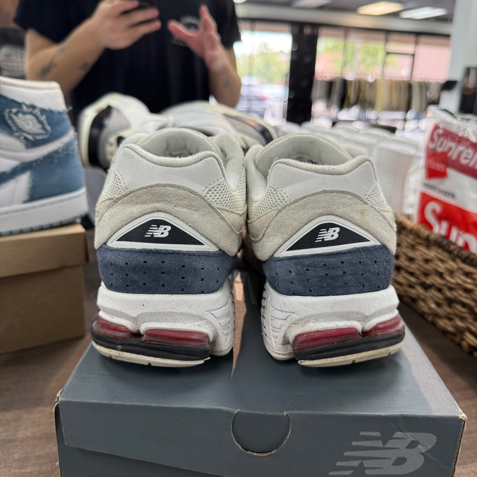 Cream White New Balance 2002R (USED)