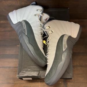 Jordan 12 Retro White Dark Grey (GS) Size 5Y (Pre-Owned)