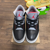 Black Cement Jordan 3 Retro (2024) (USED, No Box)