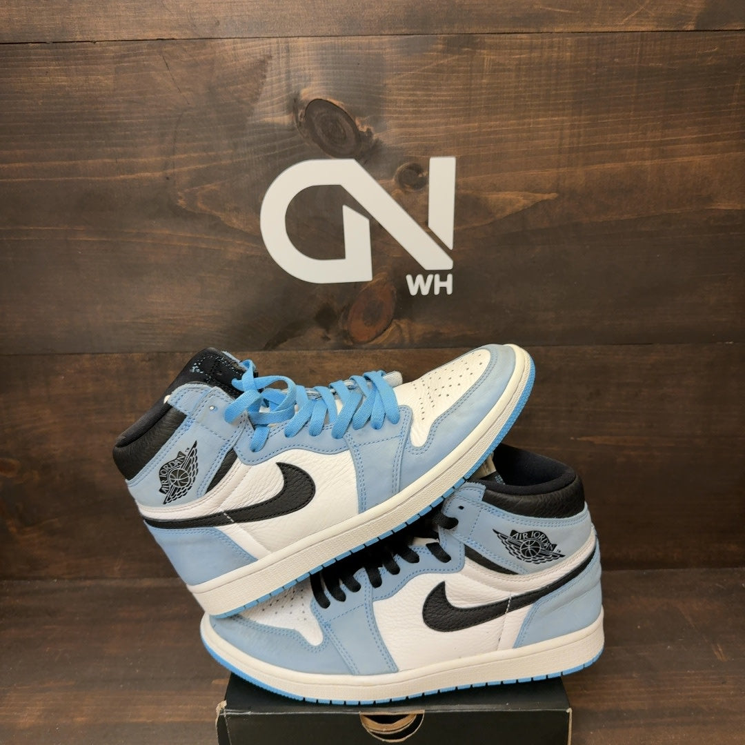 Jordan 1 Retro High OG University Blue Size 9 (Pre-Owned) - Image 1