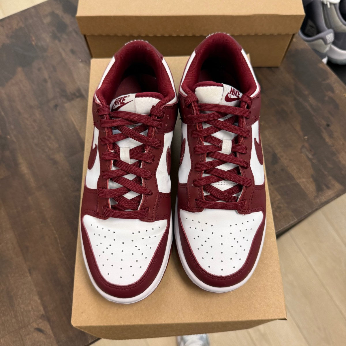 Nike Dunk Low Team Red Size 8.5 (Pre-Owned) - Image 2