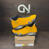Jordan 14 Retro University Gold Size 10.5 (Pre-Owned) - Image 1