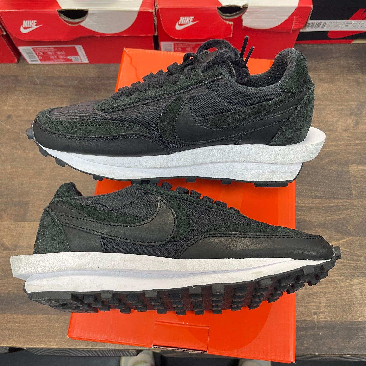 Sacai Black Nylon LDWaffle (USED)