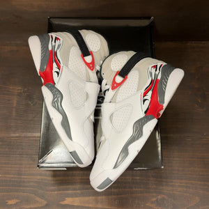 Jordan 8 Retro White True Red (2025) Size 9.5 (Pre-Owned) - back
