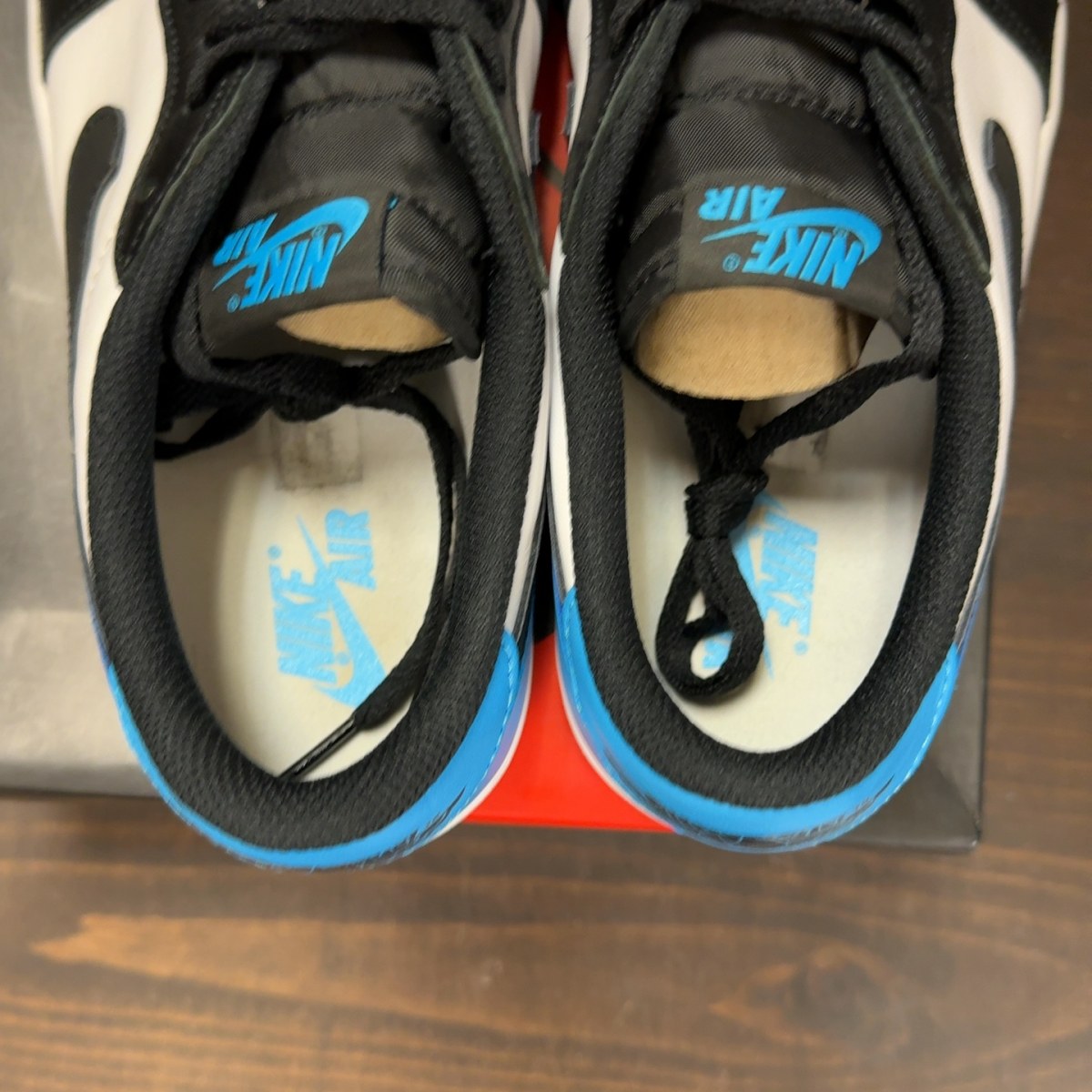 Jordan 1 Retro Low OG Black Dark Powder Blue - Image 6