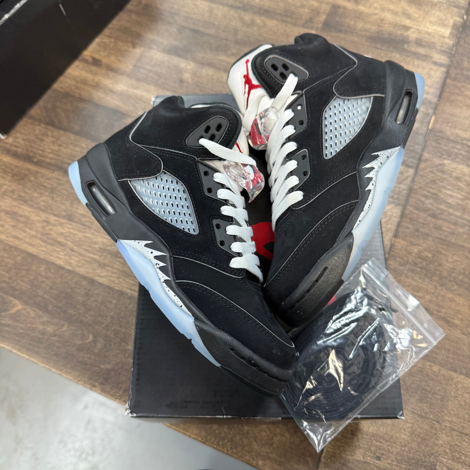 (GS) Black Metallic Jordan 5 Reimagined (Lightly Worn)