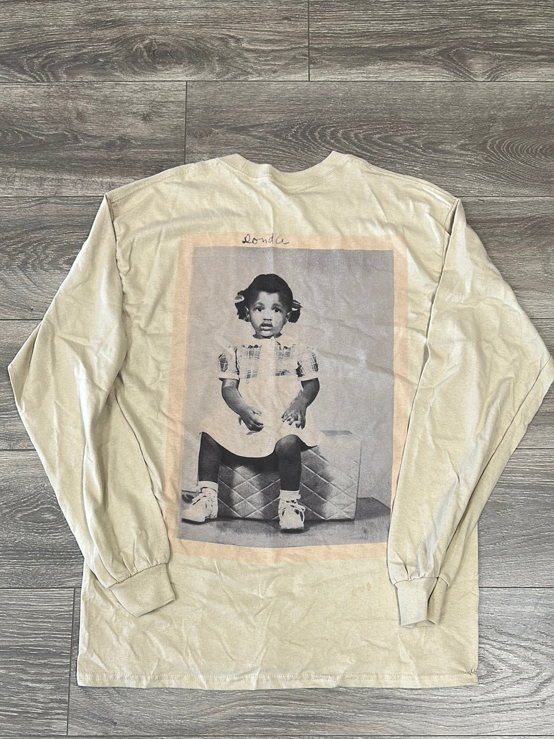 Kanye West Donda Atlanta Listening Event L/S Tee Cream (Used)