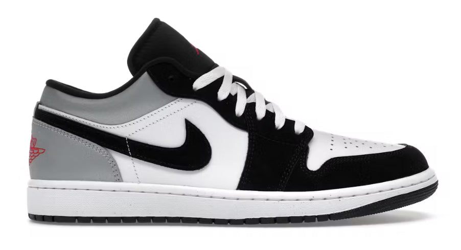 White Fire Red Matte Silver Jordan 1 Low