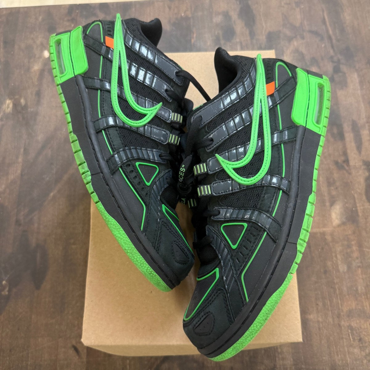 Nike Air Rubber Dunk Off-White Green Strike Size 11.5 (Pre-Owned) - Image 1