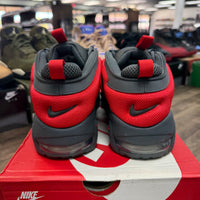 Dark Grey Light Crimson Nike Air More Uptempo Low (USED)