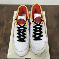 Off-White x Air Jordan 2 Low SP White Red (Used, No Insoles)