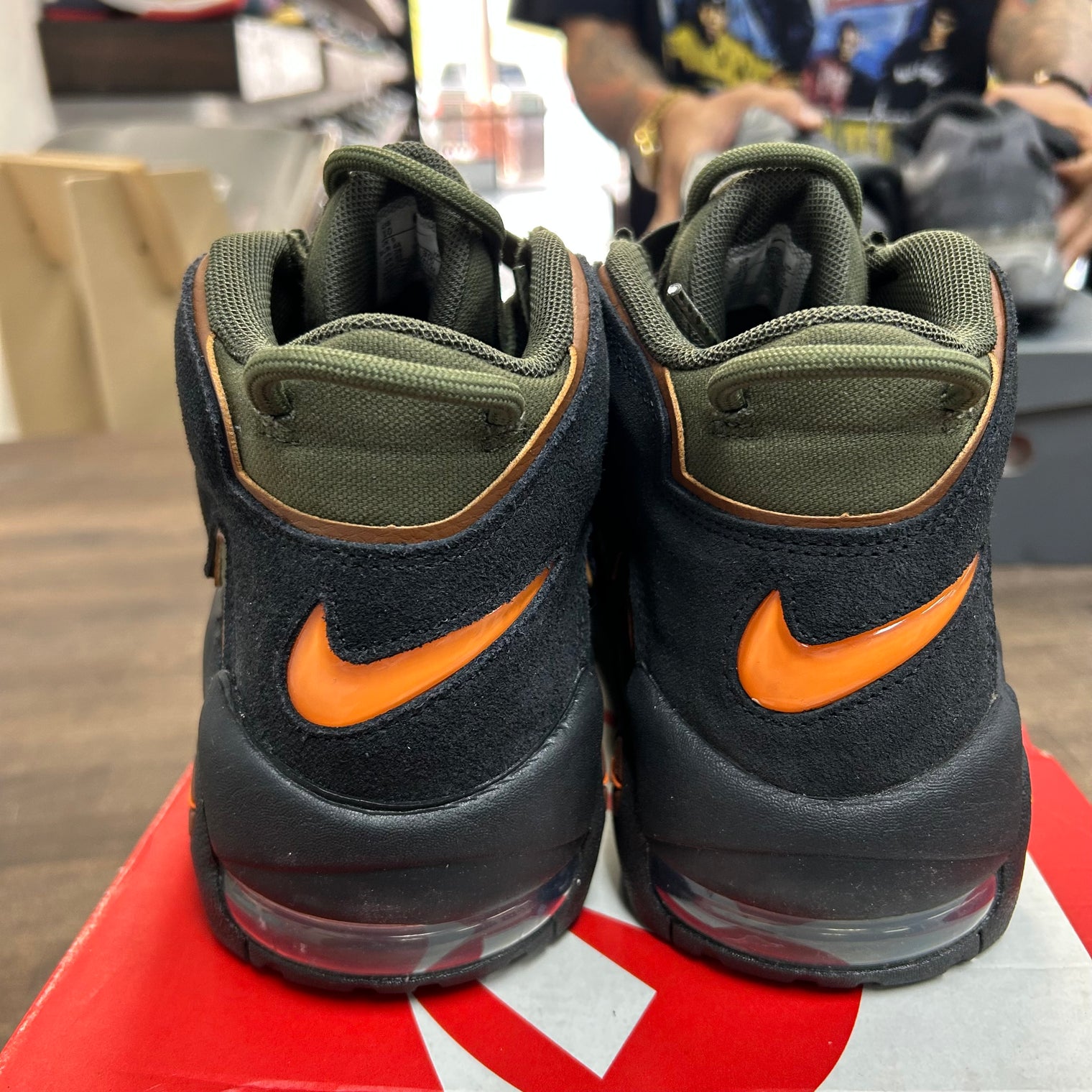 Cargo Khaki Alpha Orange Air More Uptempo 96 (USED)