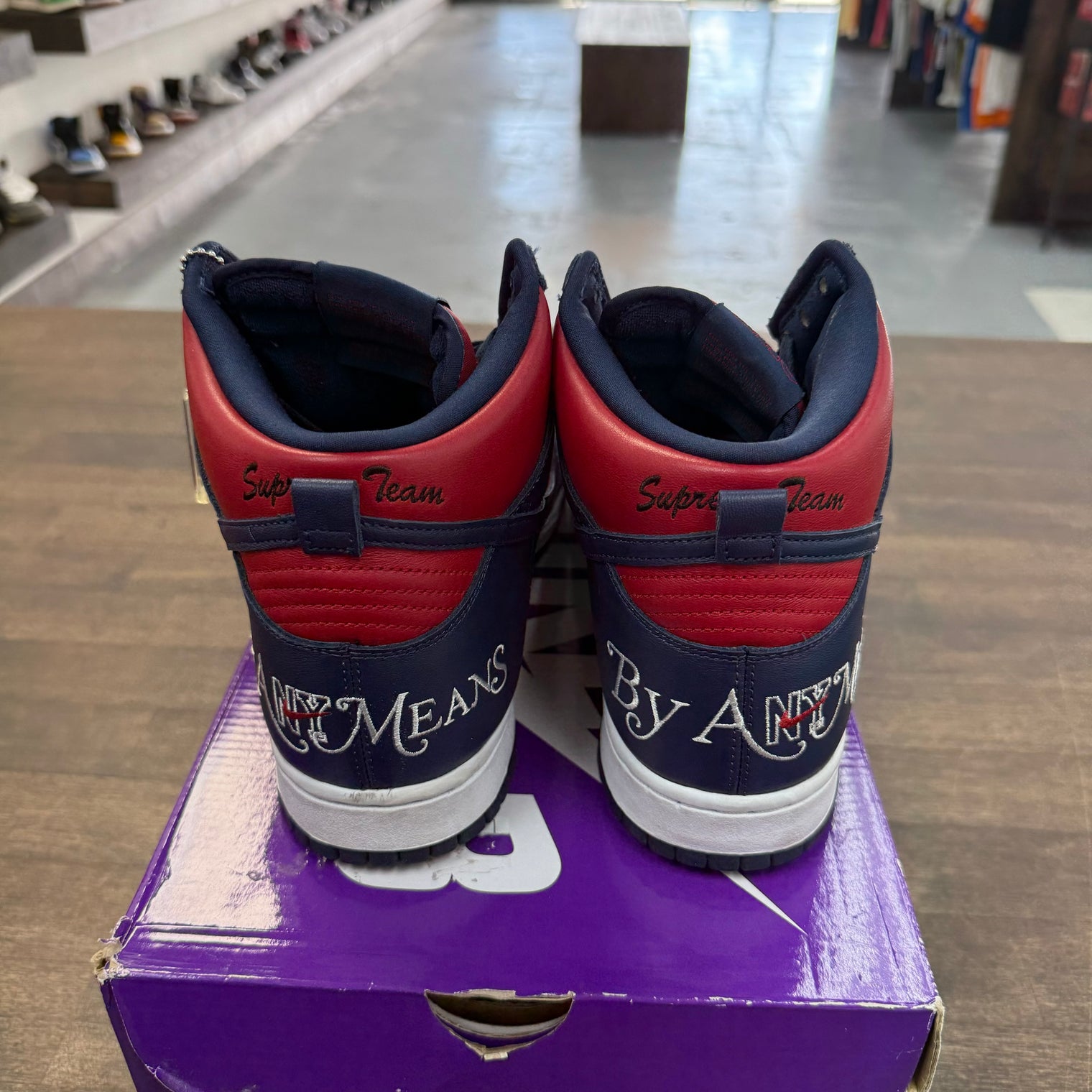 Supreme SB Dunk High Navy (USED)