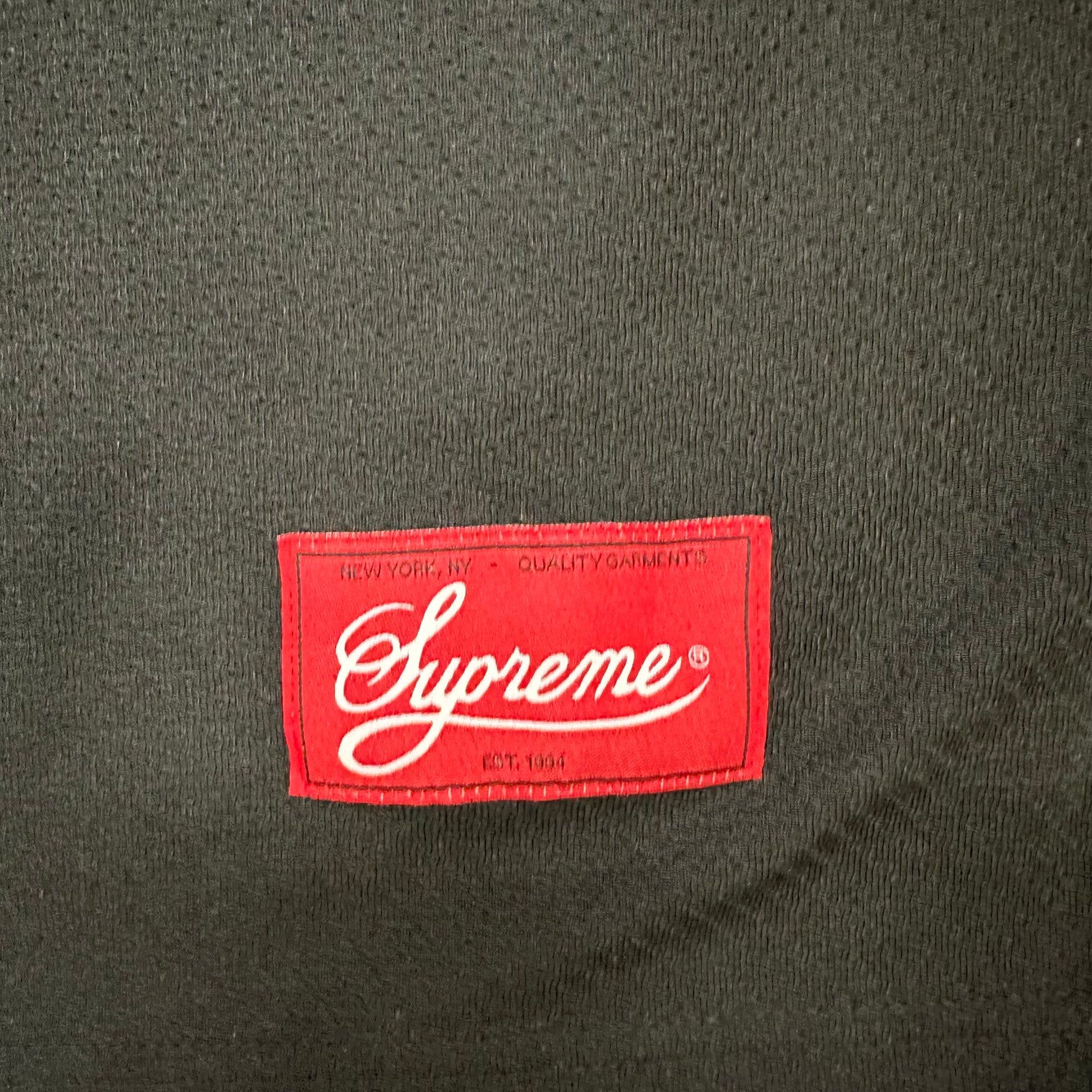 Supreme Faux Croc Football Jersey Black (USED)