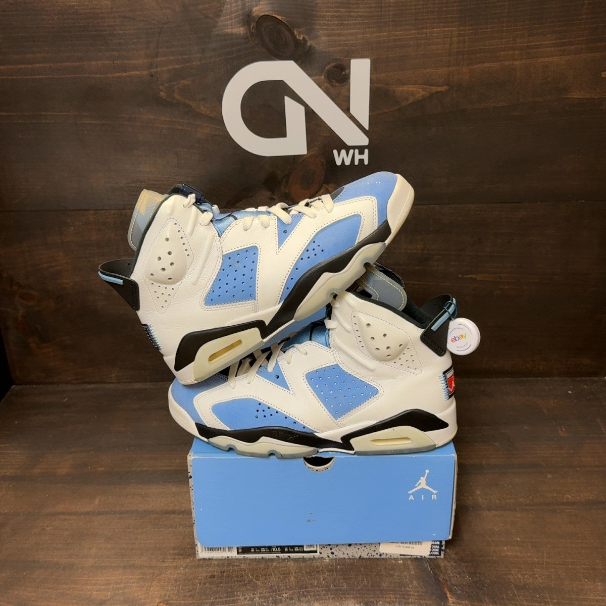 Jordan 6 Retro UNC White - Image 1