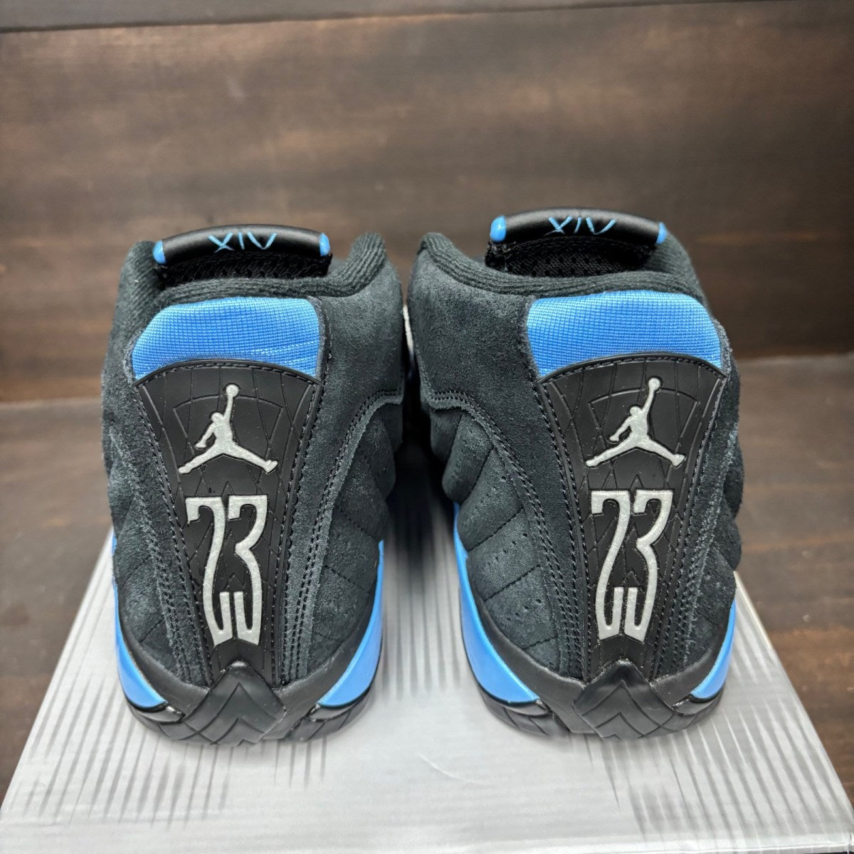 Jordan 14 Retro Black University Blue (2026) Size 8 (Pre-Owned) - Image 5