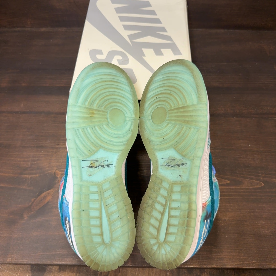 Nike SB Dunk Low Futura Laboratories Bleached Aqua Size 9 (Pre-Owned)