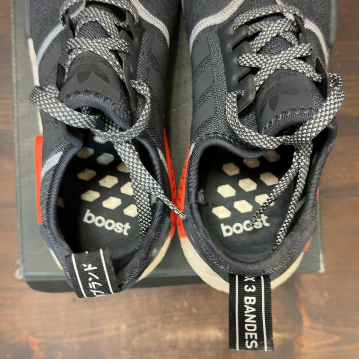 adidas NMD R1 Grey Red Size 9.5 (Pre-Owned) - Image 6
