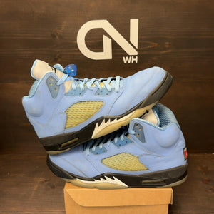 Jordan 5 Retro UNC University Blue Size 12.5 (Pre-Owned) - Image 1