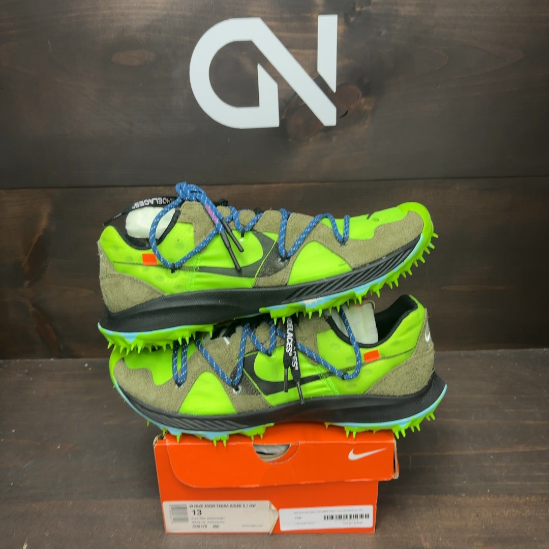 Nike Zoom Terra Kiger 5 OFF-WHITE Electric Green (Women's) - Image 1