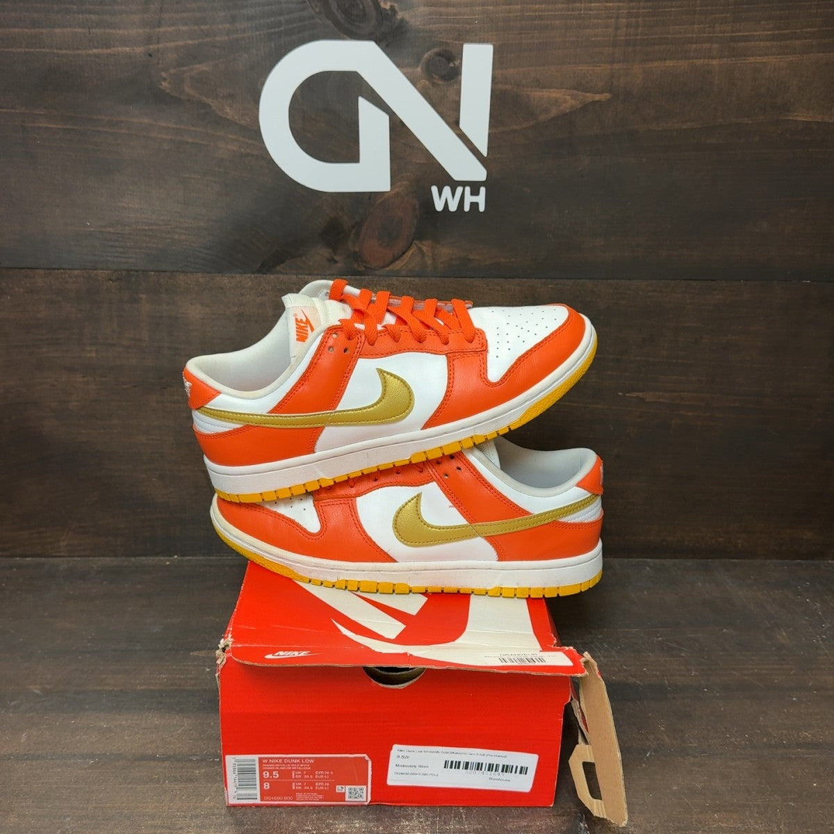 Nike Dunk Low University Gold (Women's) Size 9.5W (Pre-Owned) - front