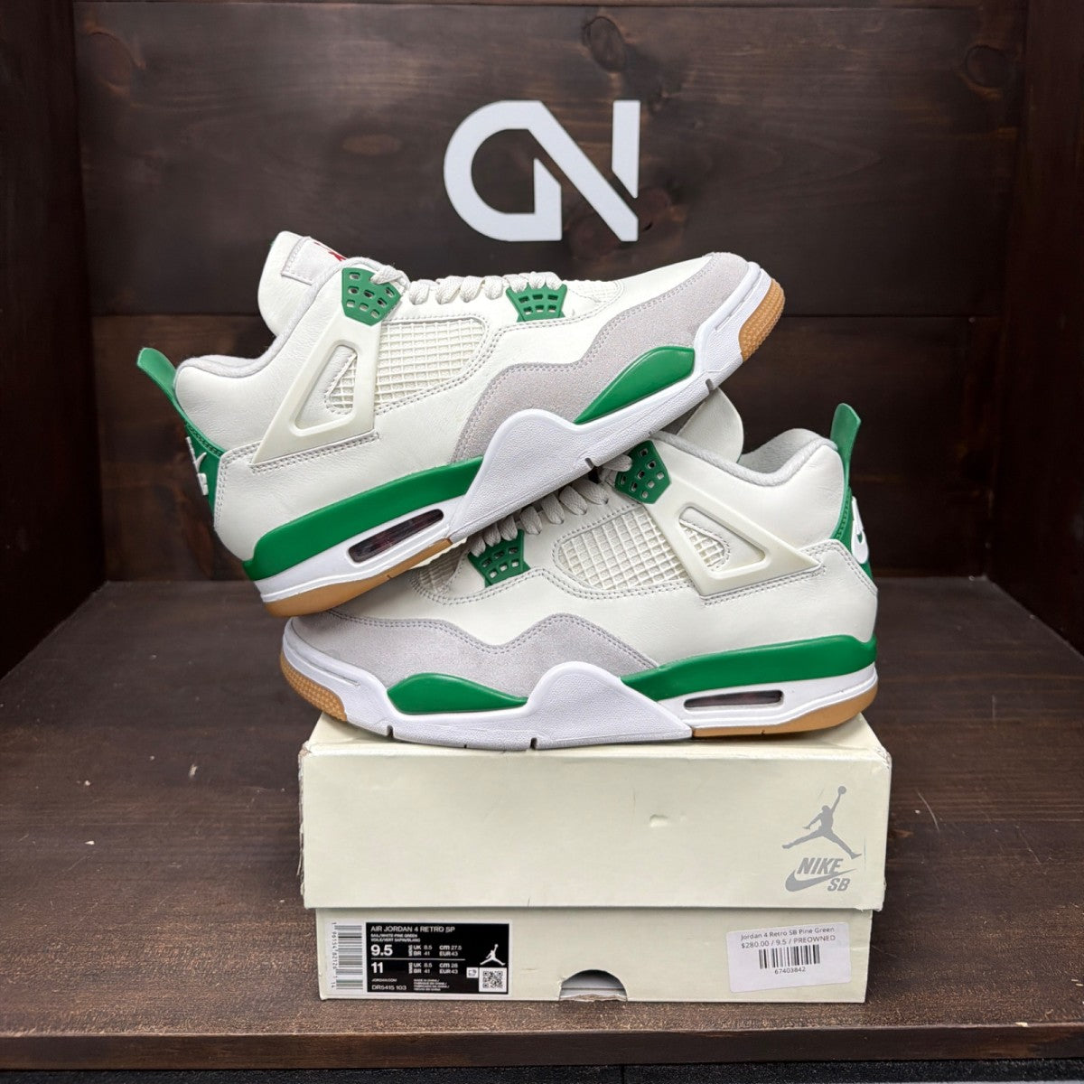 Jordan 4 Retro SB Pine Green - Image 1